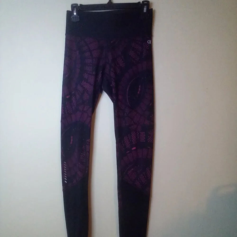 Champion Performance Leggings Women S Active Athletic PowerFlex Black Pink
